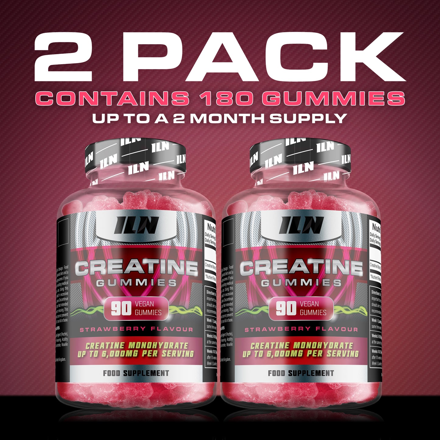 Creatine Gummies High Strength (2 Pack)