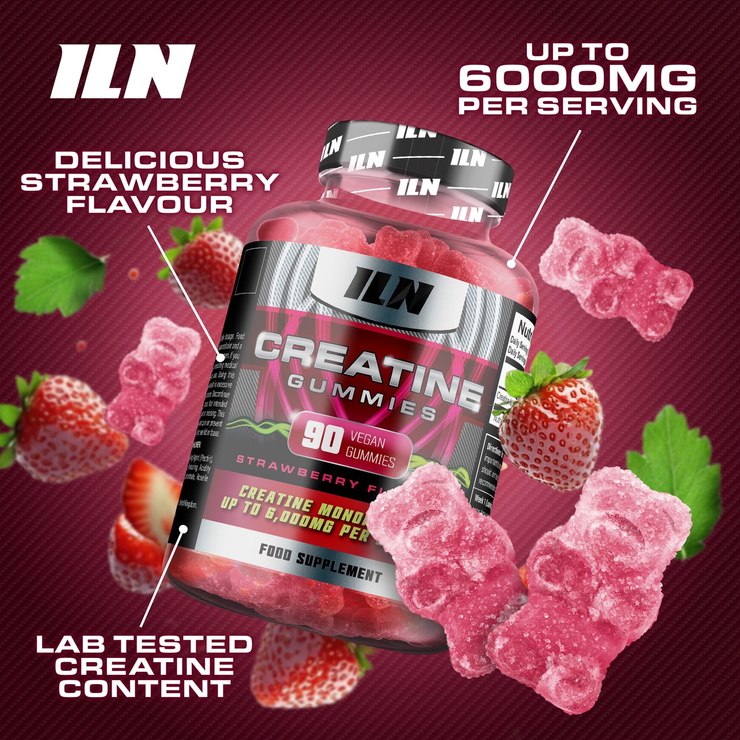Creatine Gummies High Strength (2 Pack)