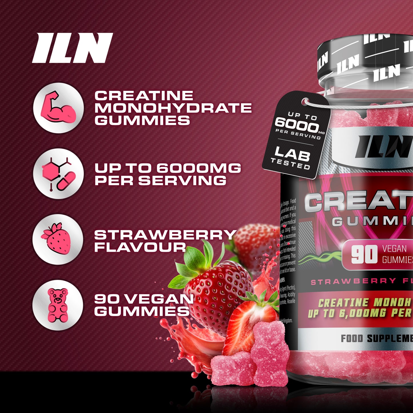 Creatine Gummies High Strength (2 Pack)