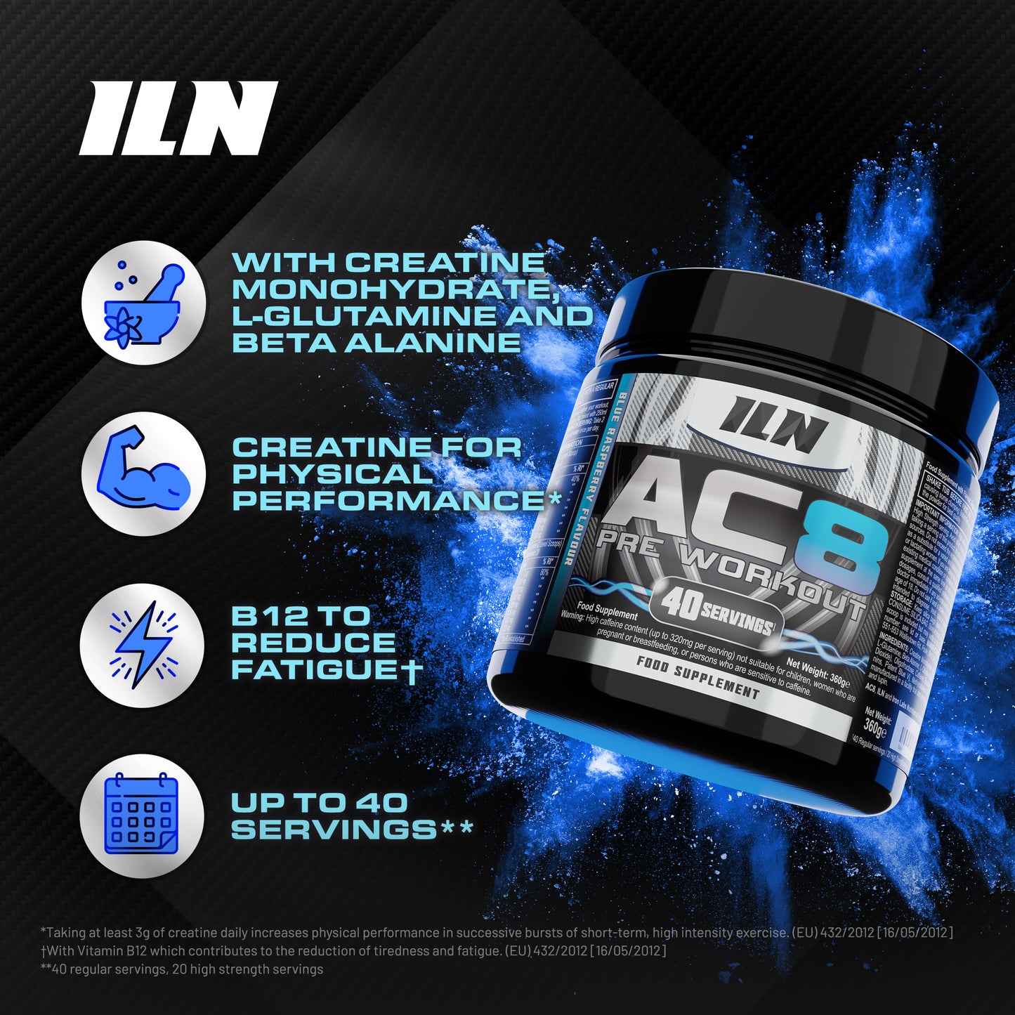 AC8 Pre Workout - Blue Raspberry
