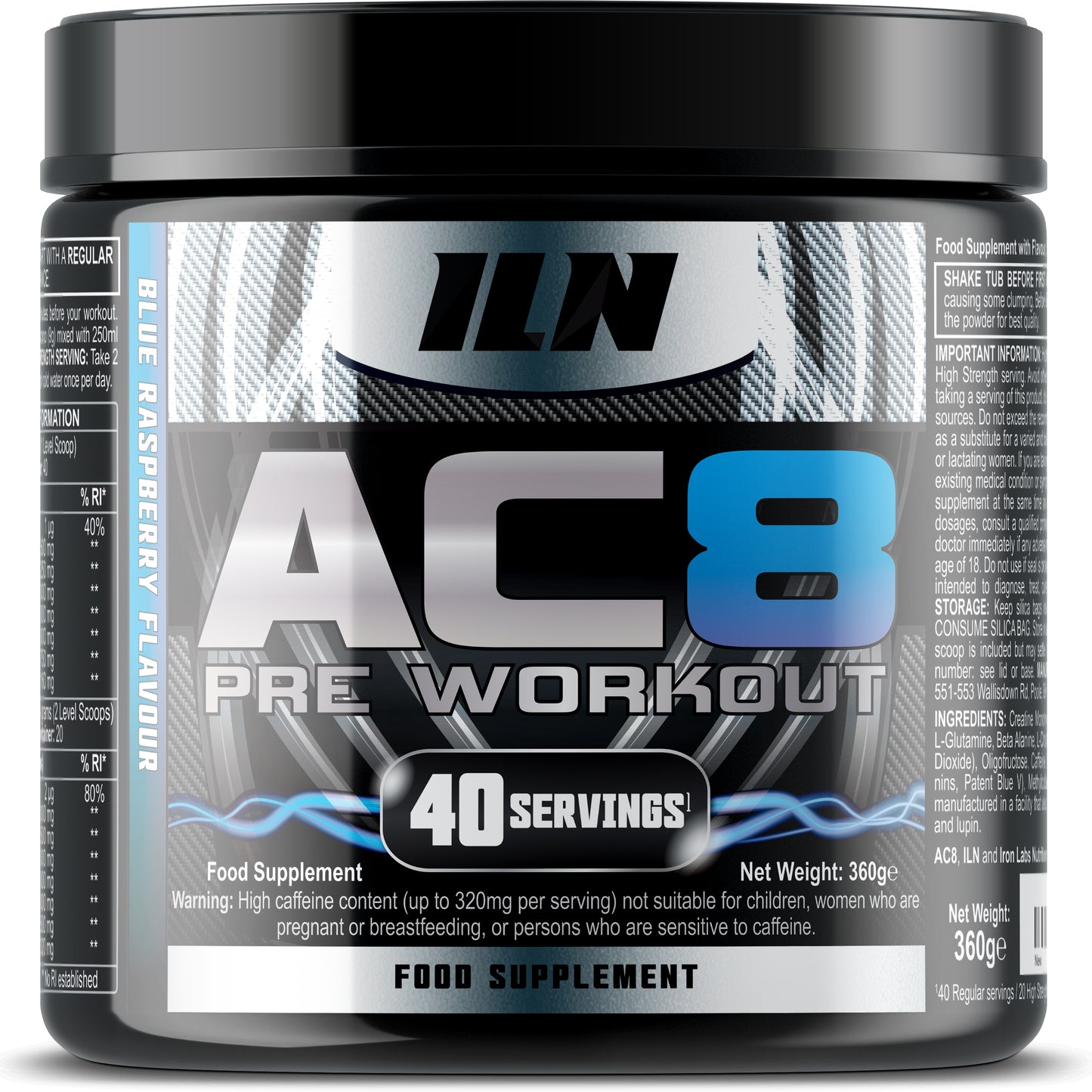 AC8 Pre Workout - Blue Raspberry