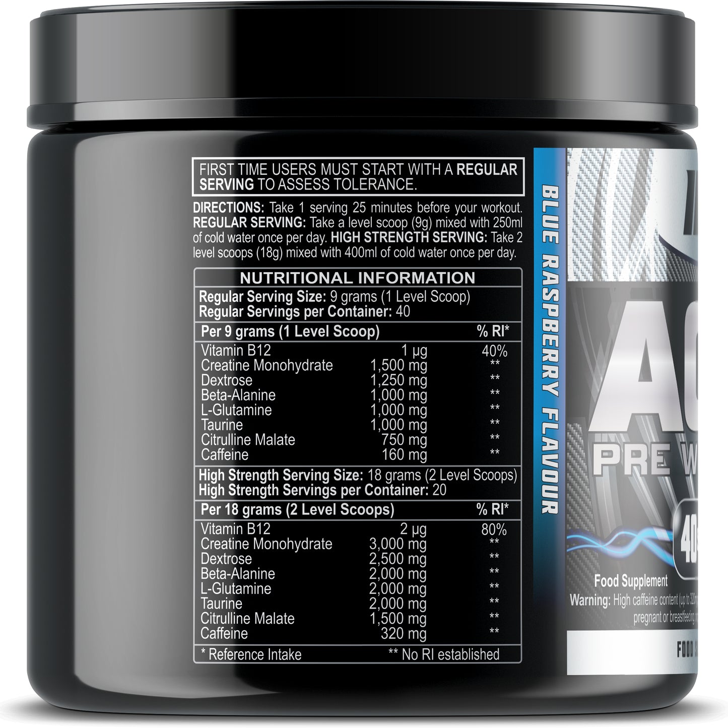 AC8 Pre Workout - Blue Raspberry