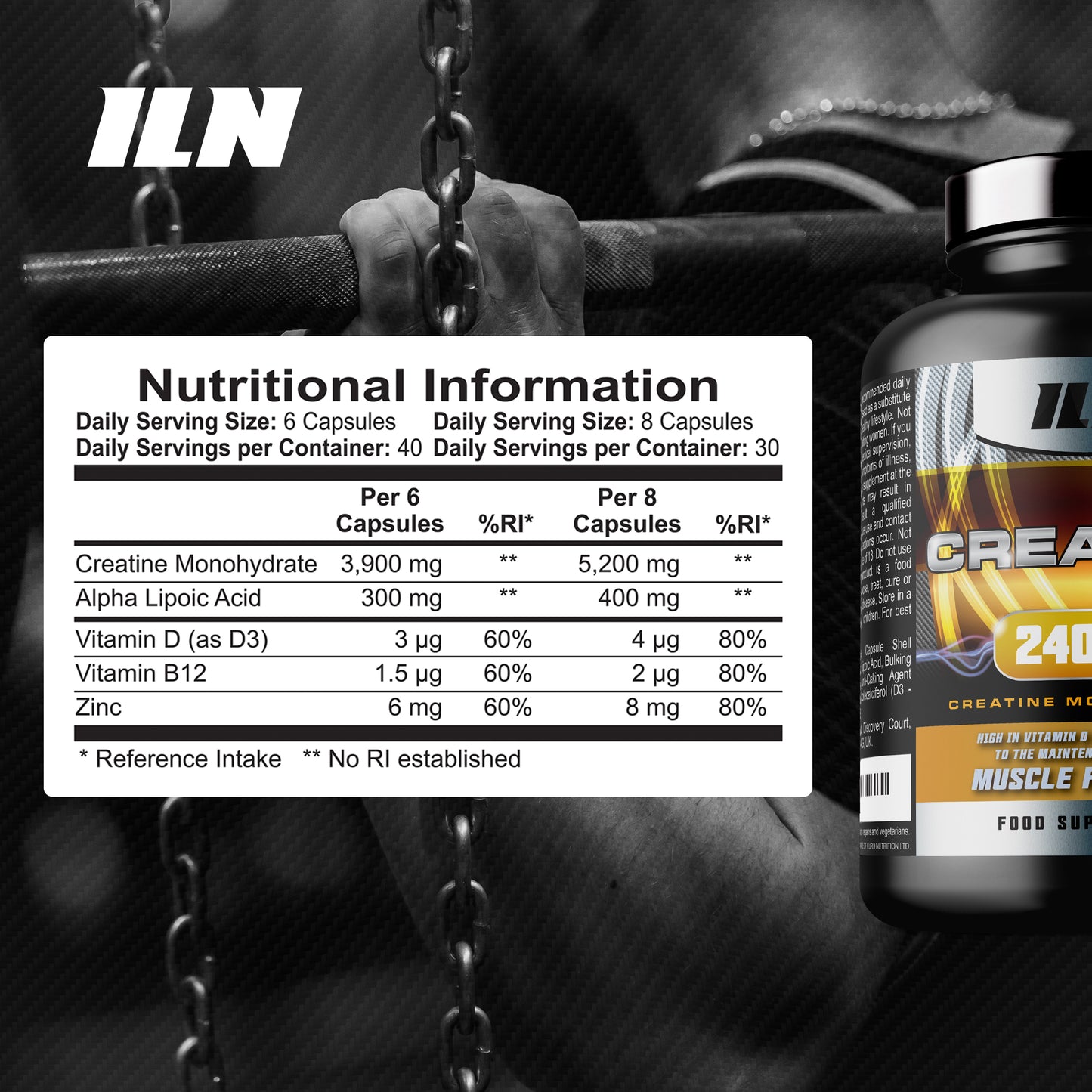 Creatine (240 Capsules)