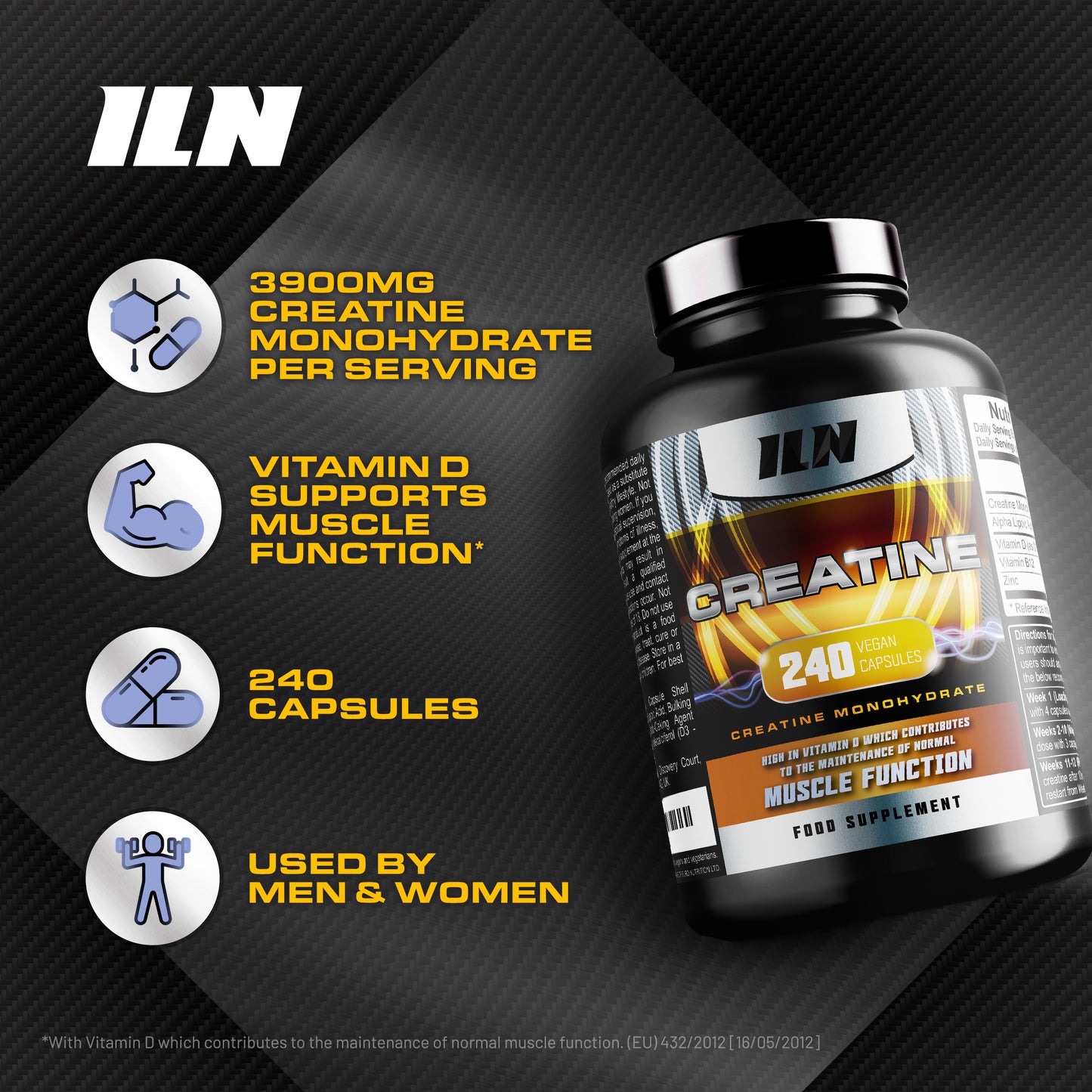 Creatine (240 Capsules)