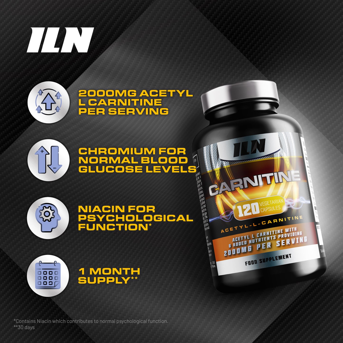 Carnitine (Acetyl-L-Carnitine)
