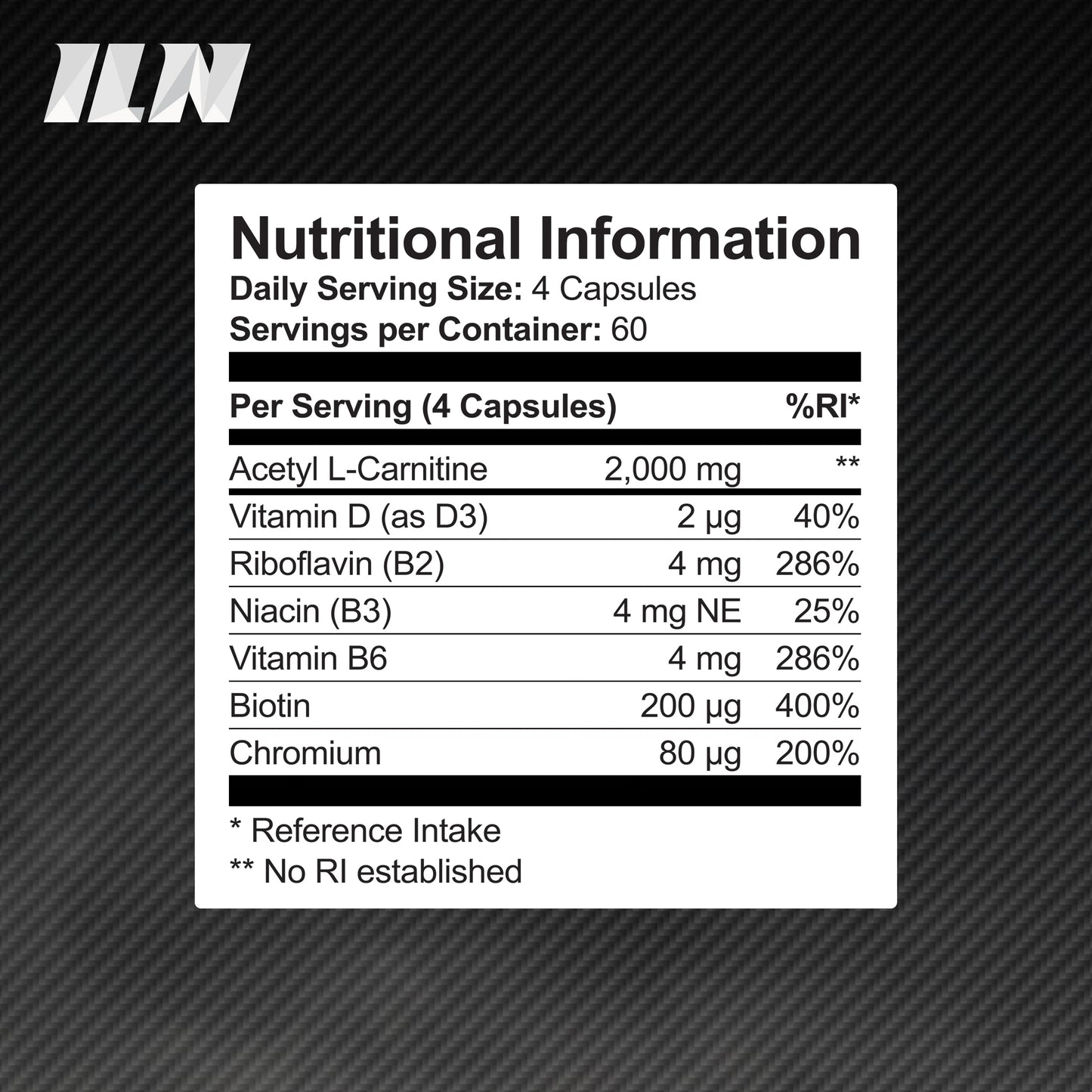 Carnitine (Acetyl-L-Carnitine) (2 Pack)