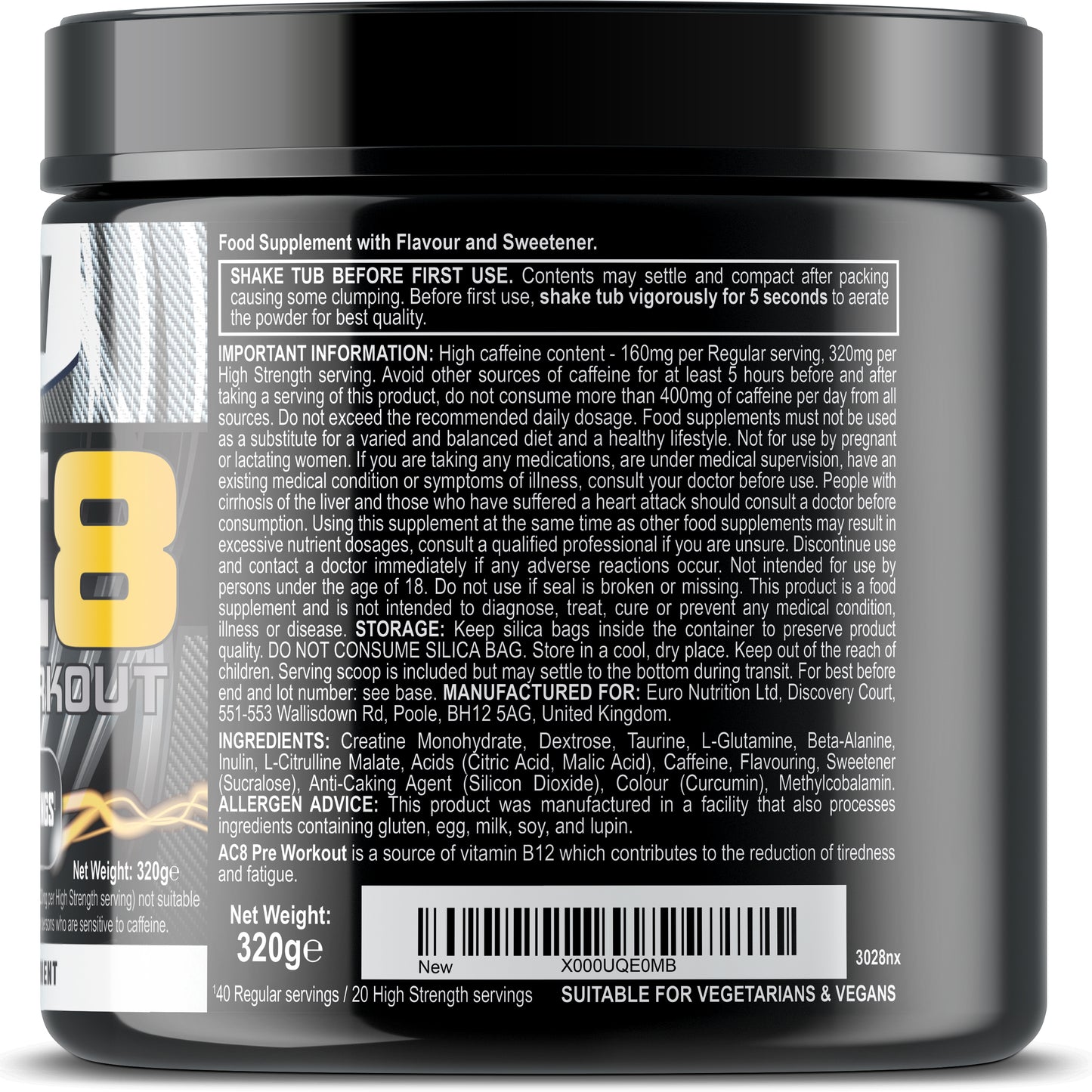 AC8 Pre Workout - Tropical Blast