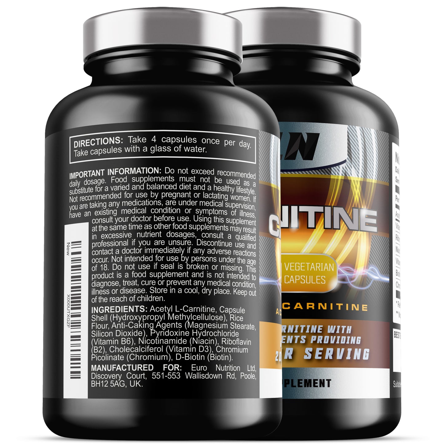 Carnitine (Acetyl-L-Carnitine) (2 Pack)