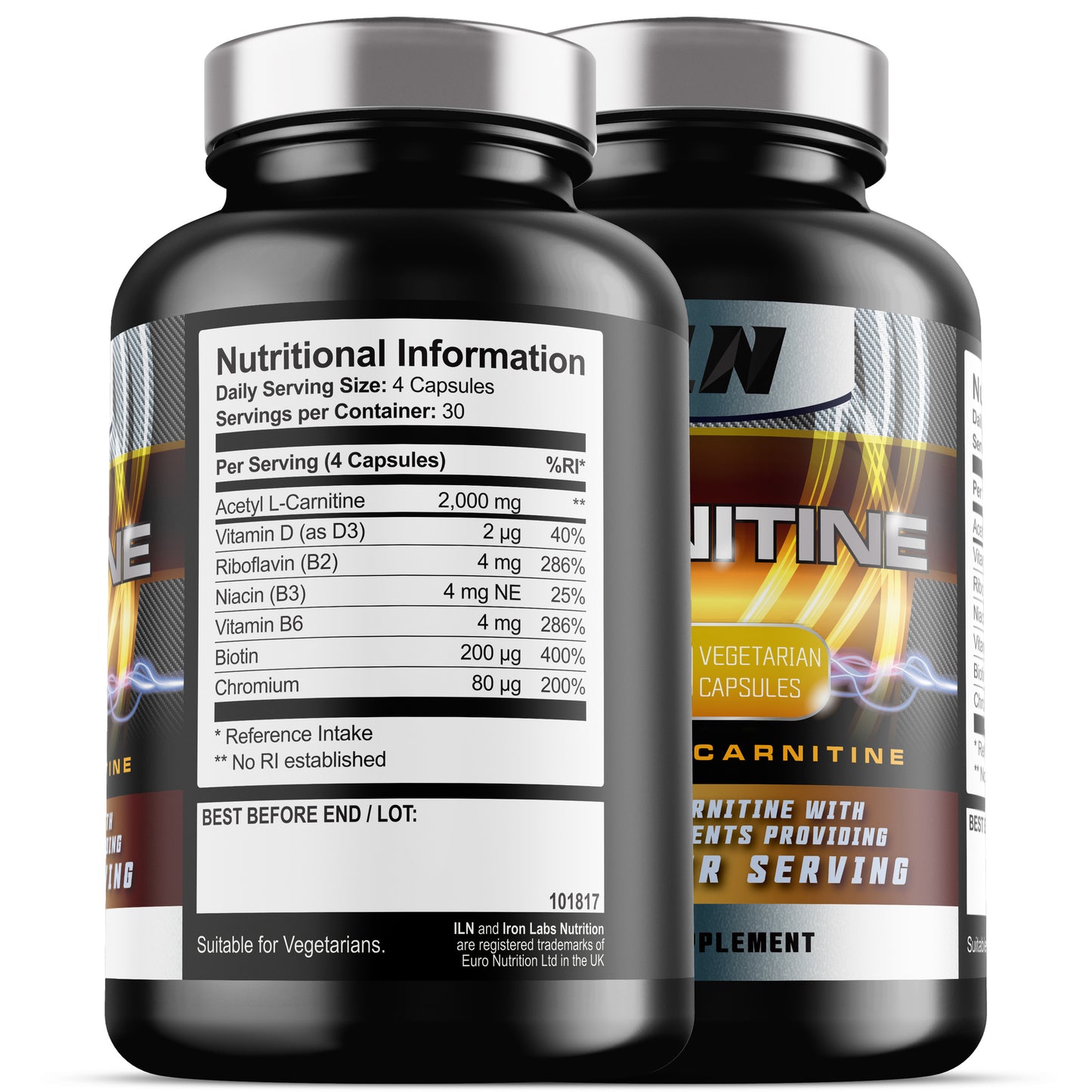 Carnitine (Acetyl-L-Carnitine) (2 Pack)
