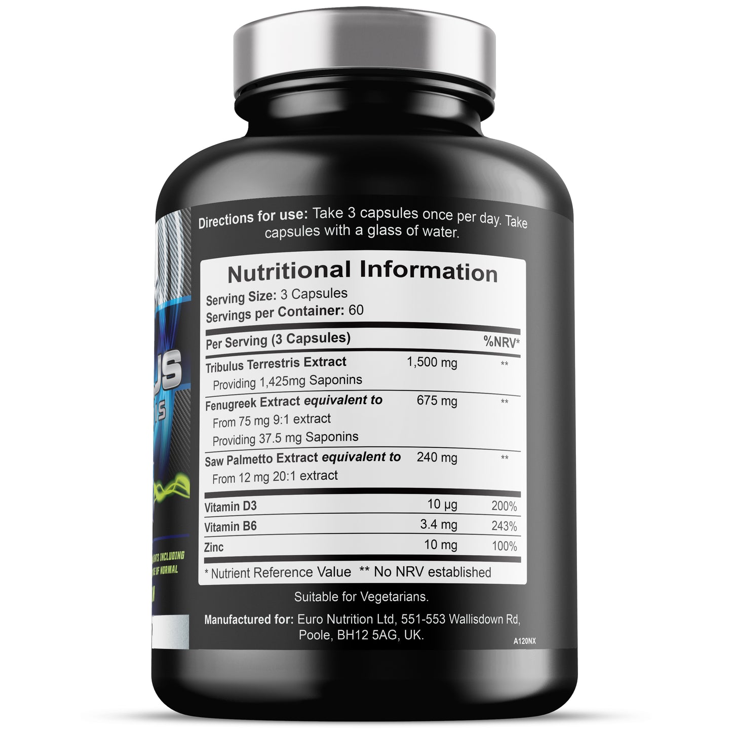 Tribulus Terrestris (180 Capsules)