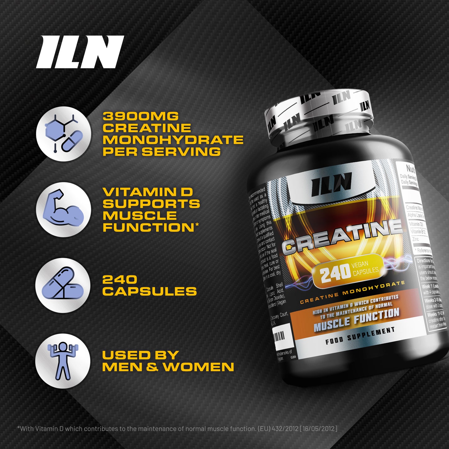 Creatine (240 Capsules)