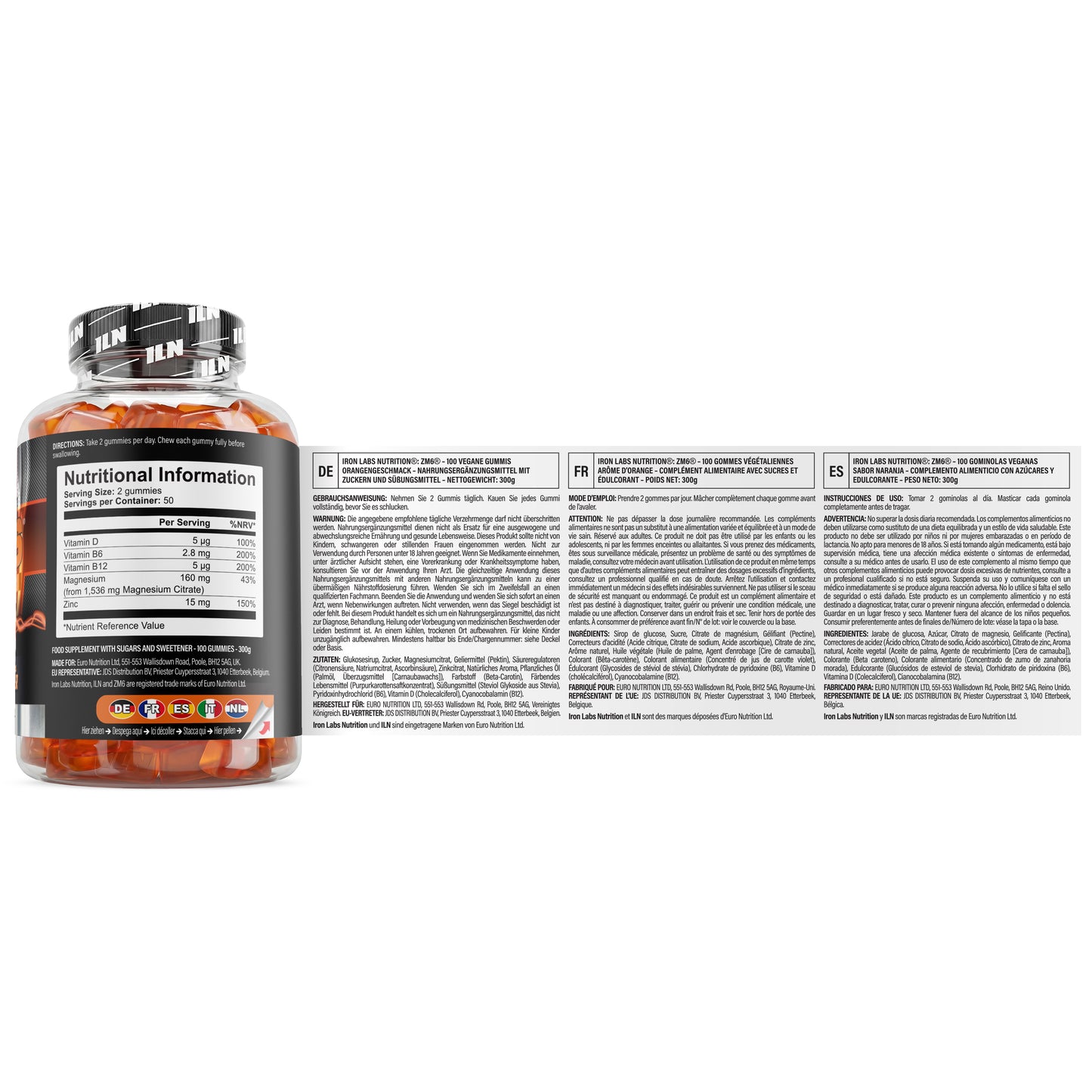 ZM6 - High Strength Zinc and Magnesium - 200 Vegan Gummies