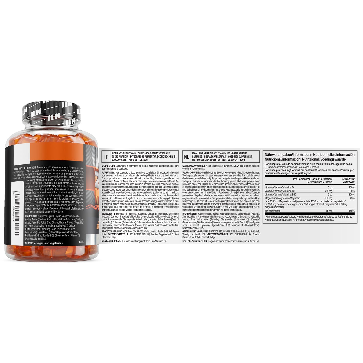 ZM6 - High Strength Zinc and Magnesium - 200 Vegan Gummies