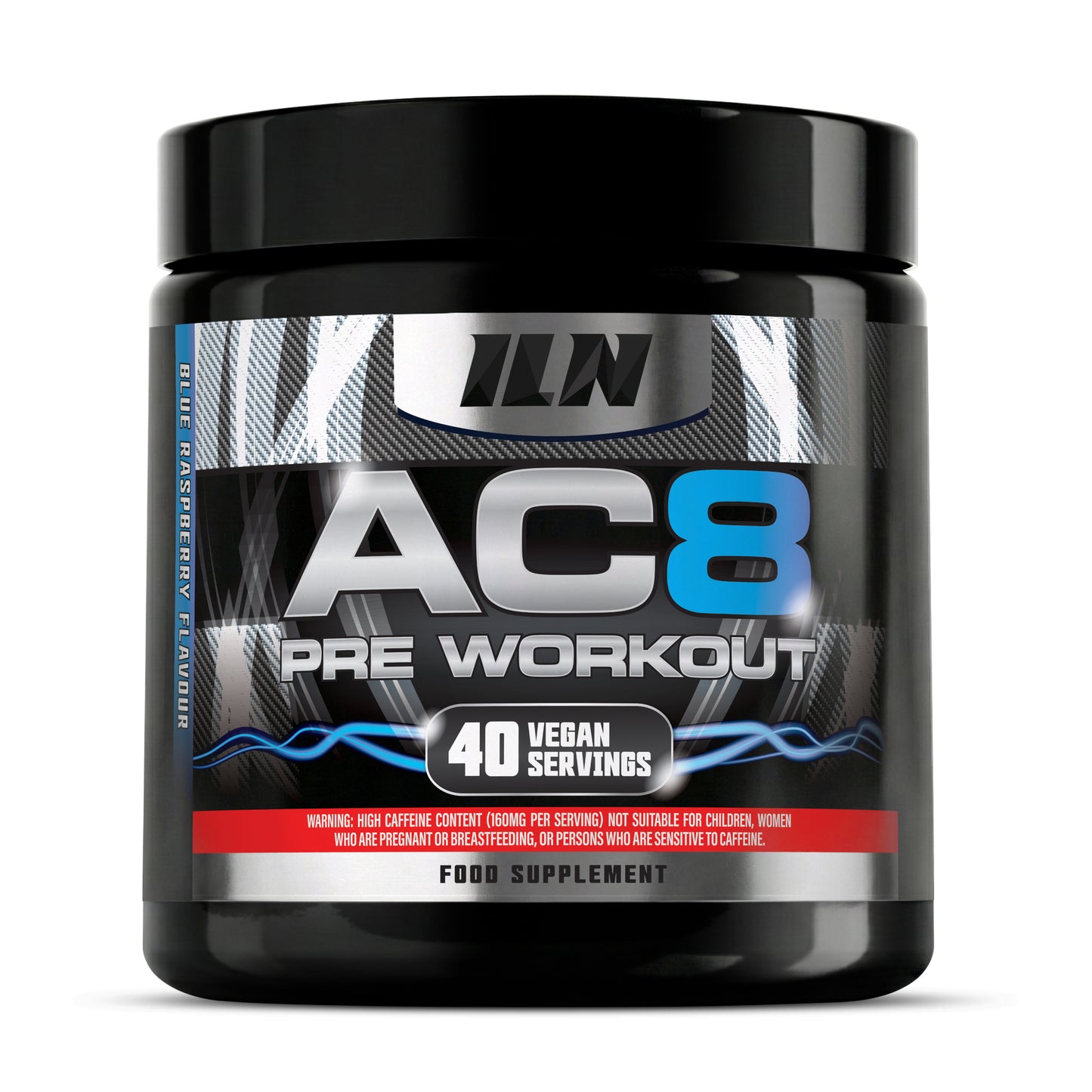 AC8 Pre Workout Powder - Blue Raspberry