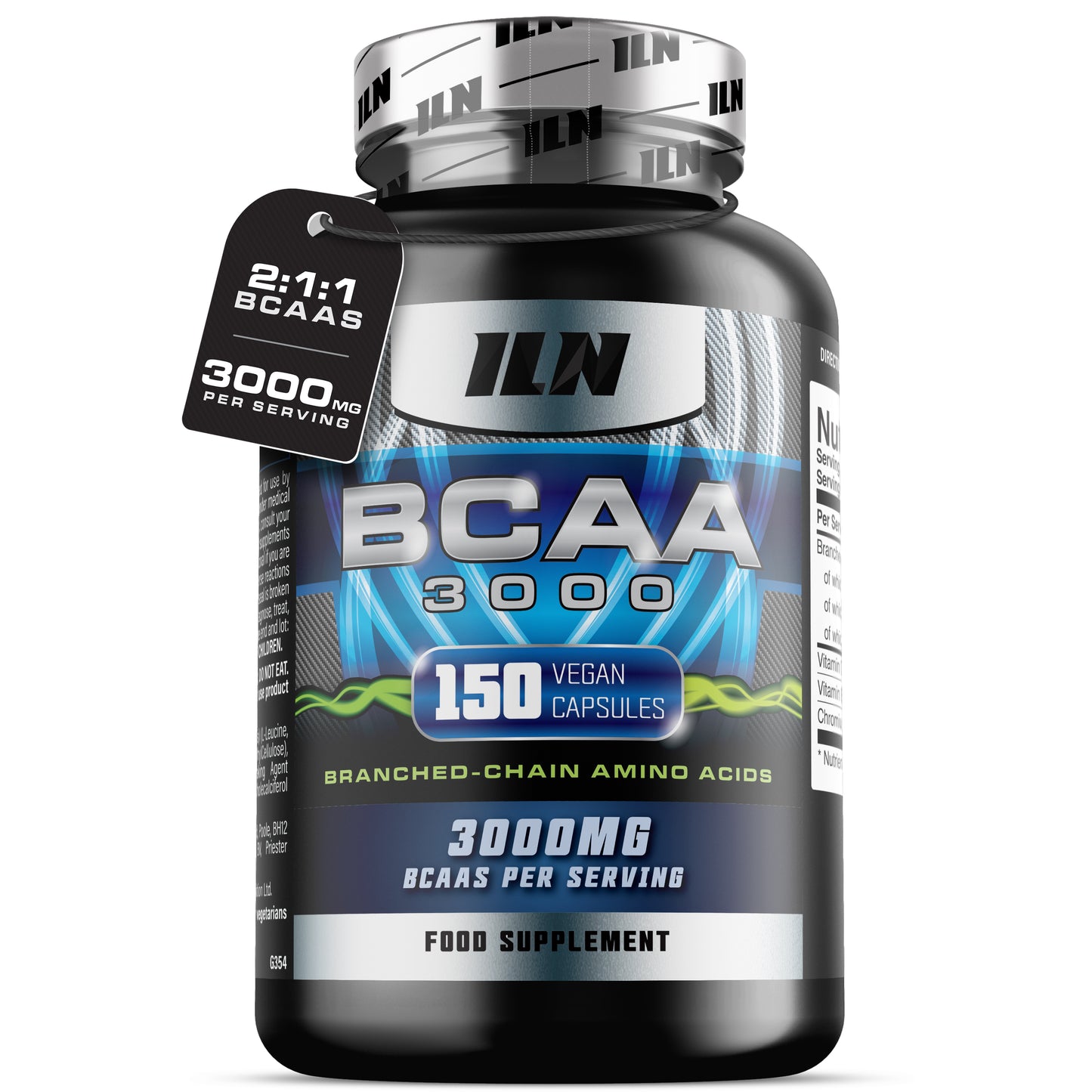 BCAA Capsules 3000mg – 150 Vegan Capsules