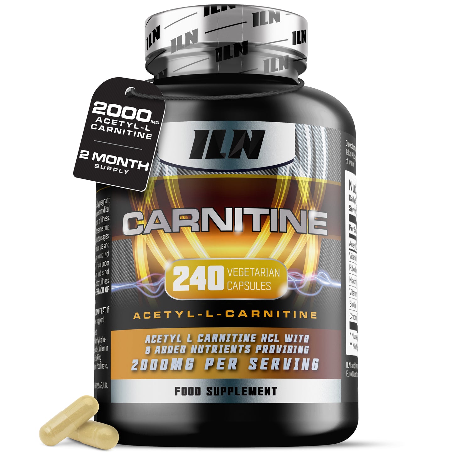 Carnitine (Acetyl-L-Carnitine) - 240 Capsules