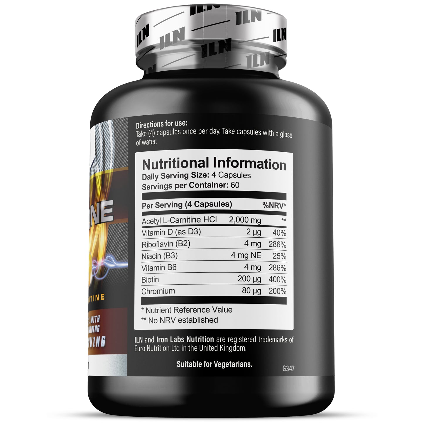 Carnitine (Acetyl-L-Carnitine) - 240 Capsules