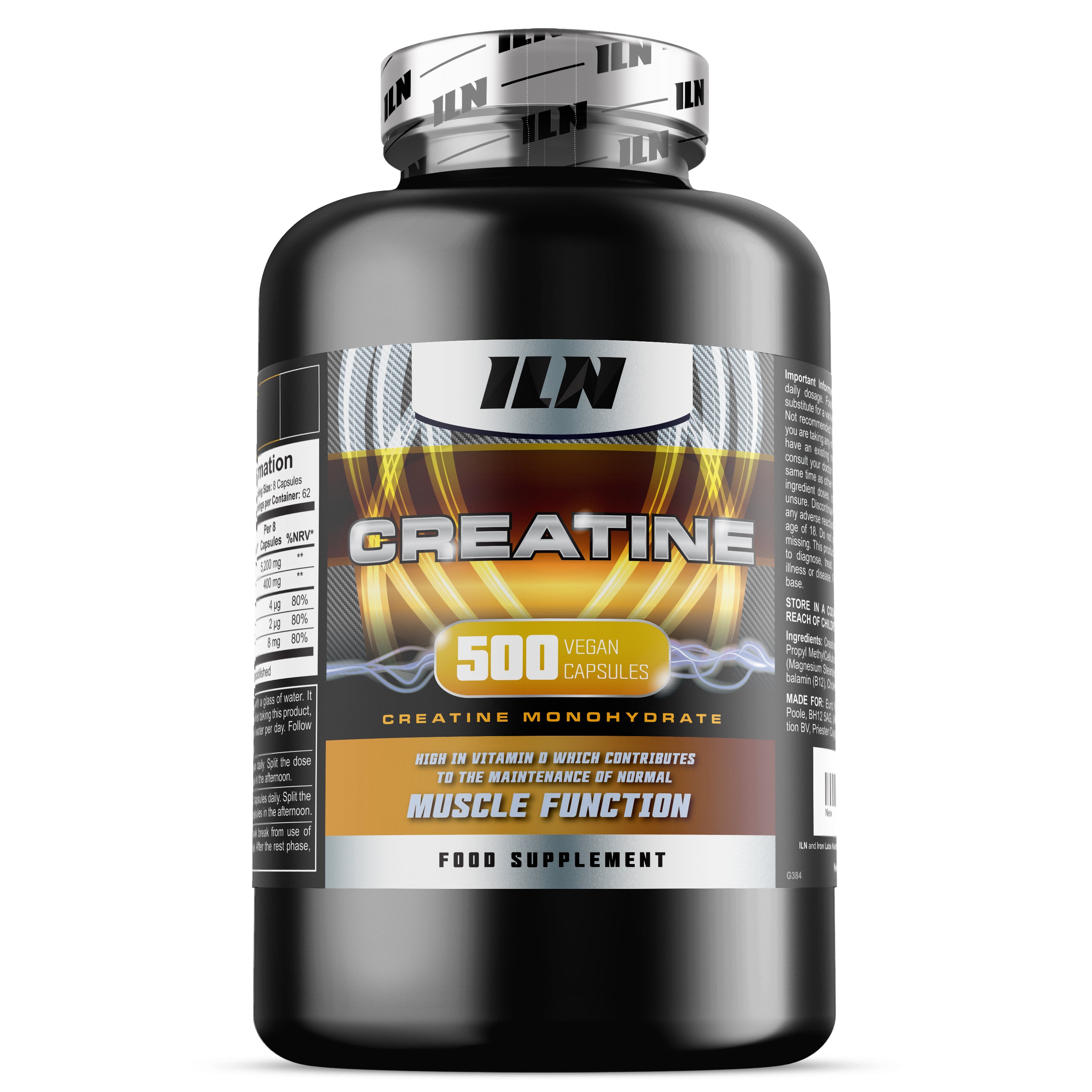 Creatine Capsules - Enhanced Creatine Monohydrate - Official ILN Store ...