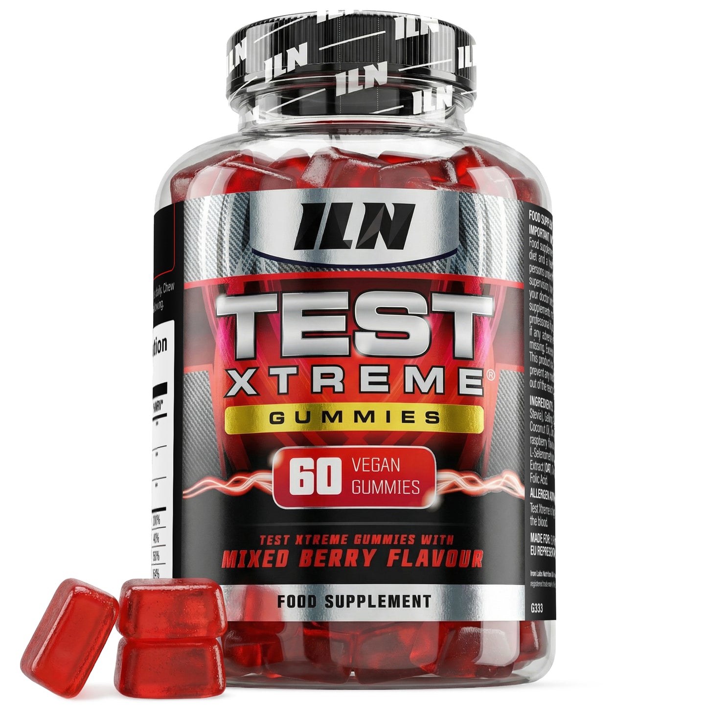 Test Xtreme Booster Gummies for Men - 60 Vegan Gummies