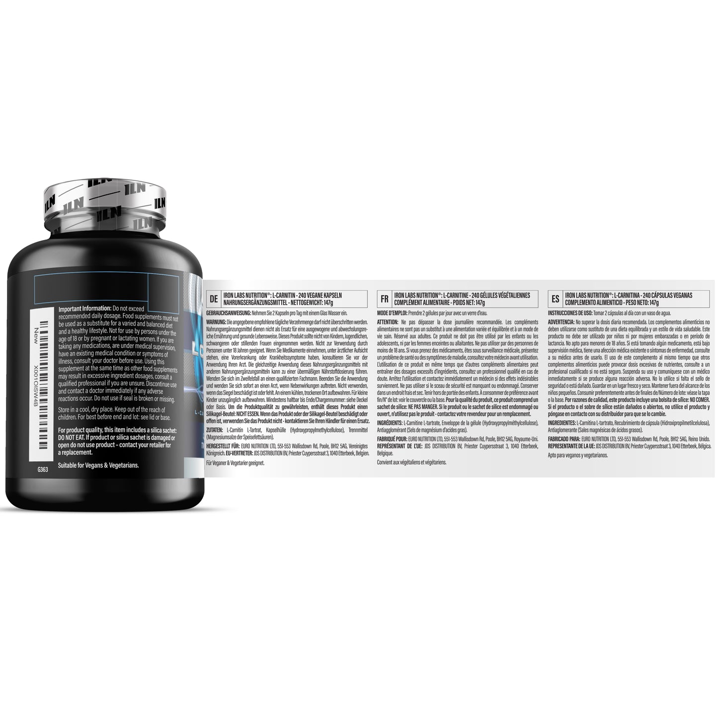 L Carnitine - 240 Capsules