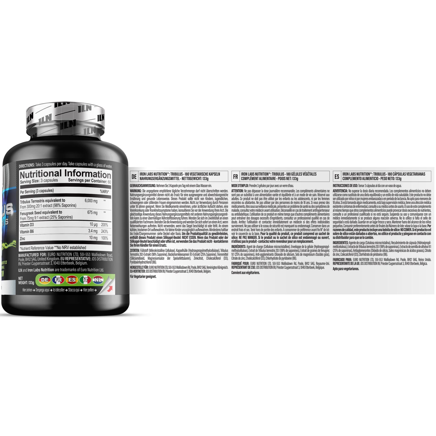 Tribulus Terrestris (180 Capsules)