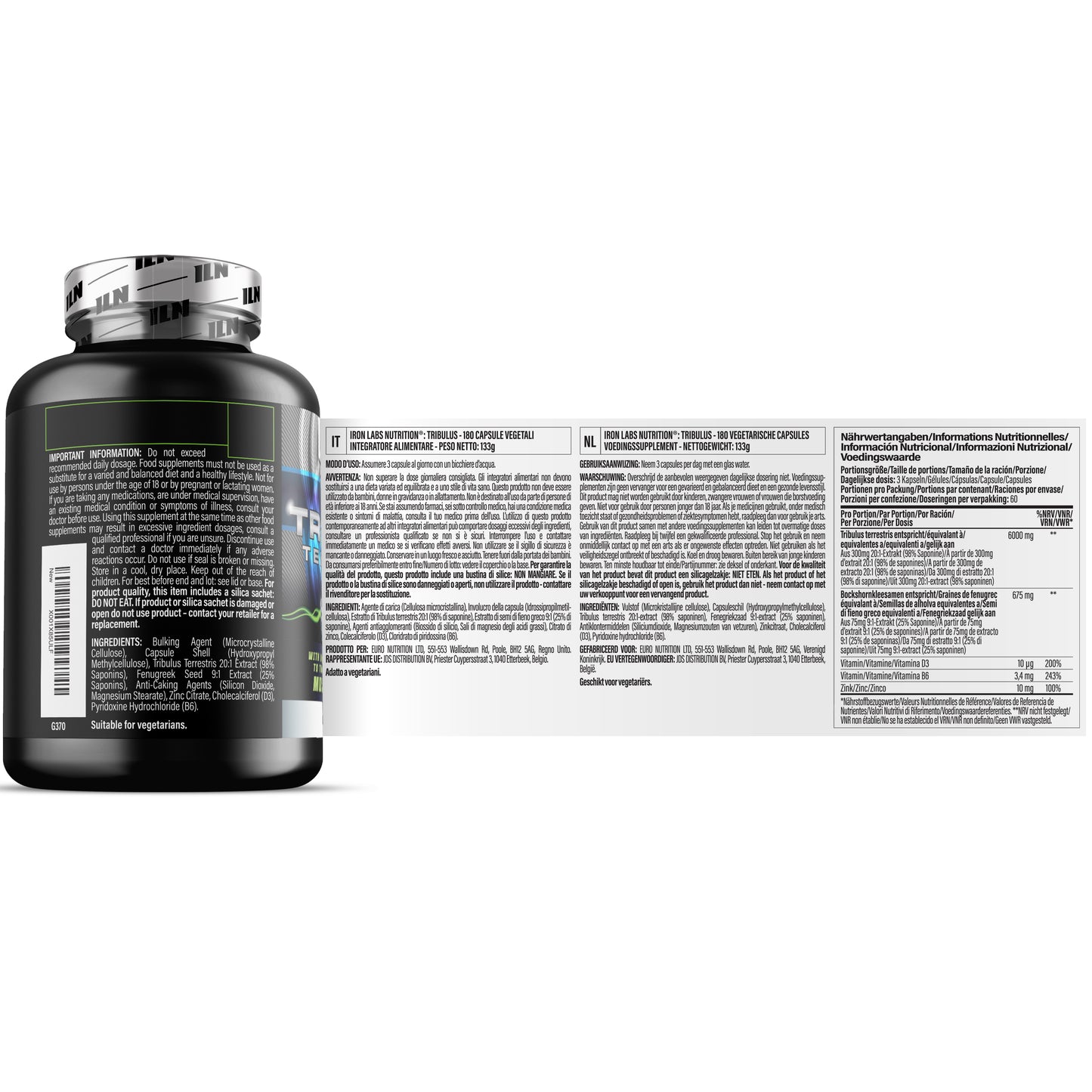 Tribulus Terrestris (180 Capsules)