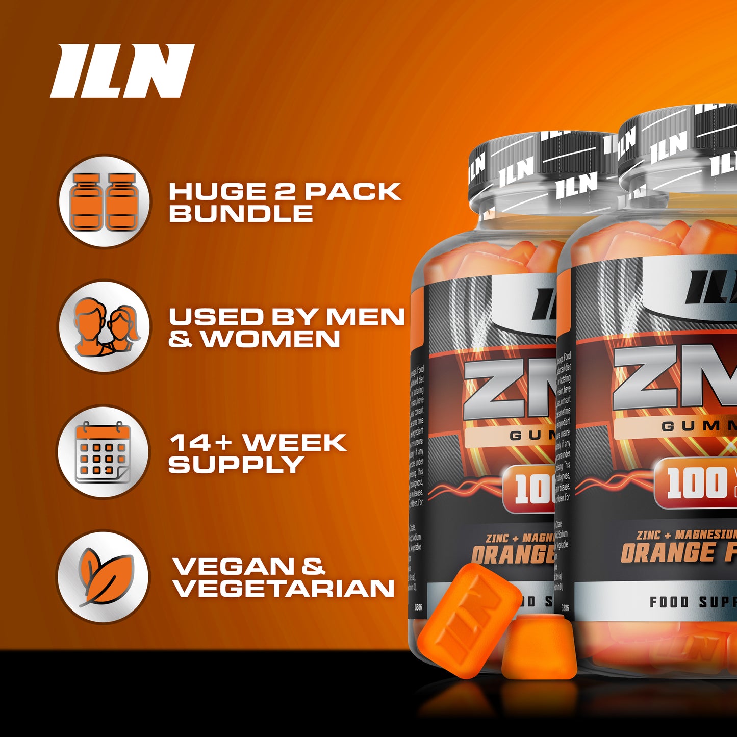 ZM6 - High Strength Zinc and Magnesium - 200 Vegan Gummies