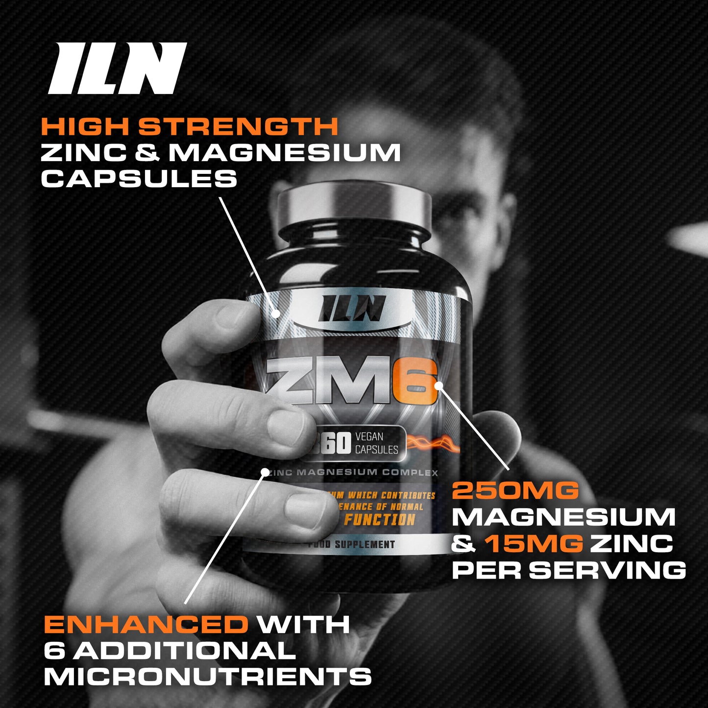 ZM6 - High-Strength Zinc & Magnesium – 360 Vegan Capsules