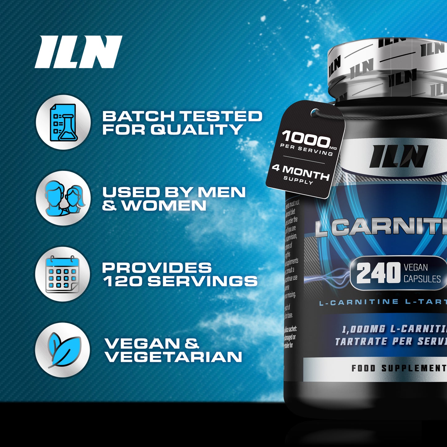 L Carnitine - 240 Capsules