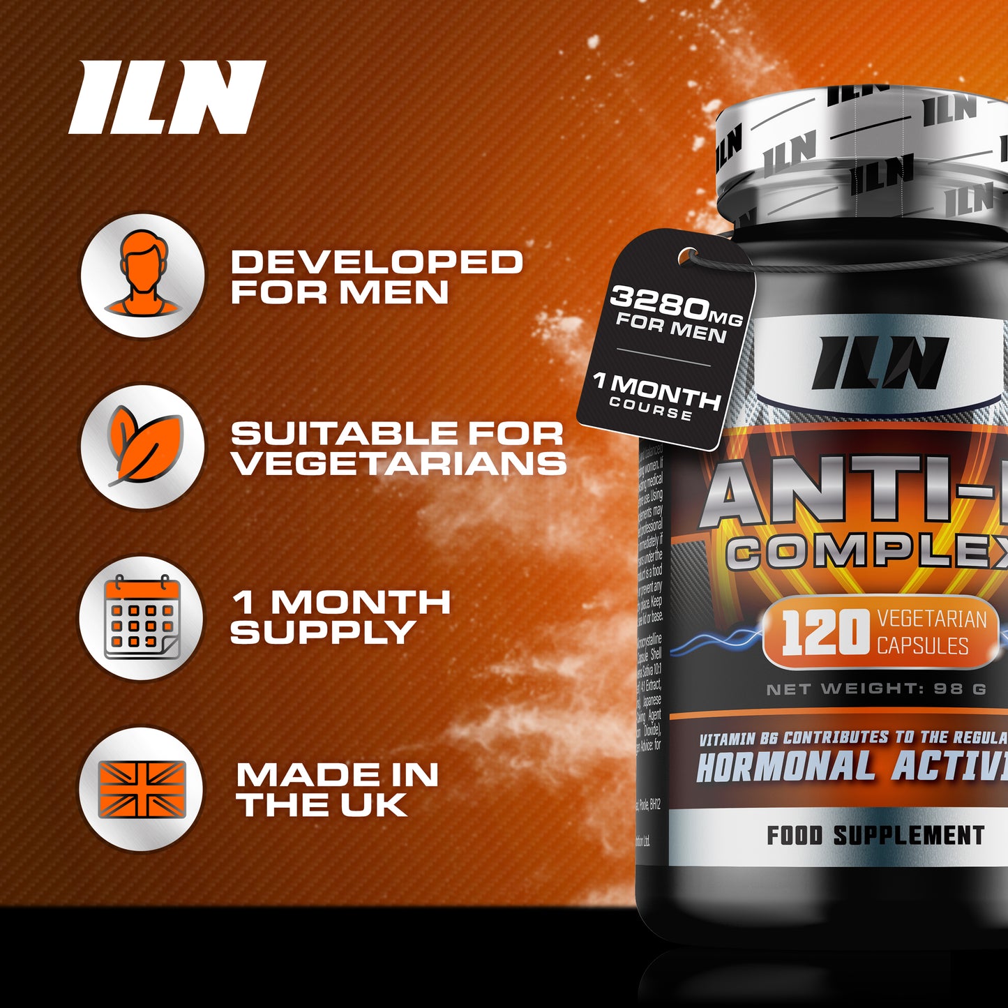Anti-E Complex for Men - 120 Capsules