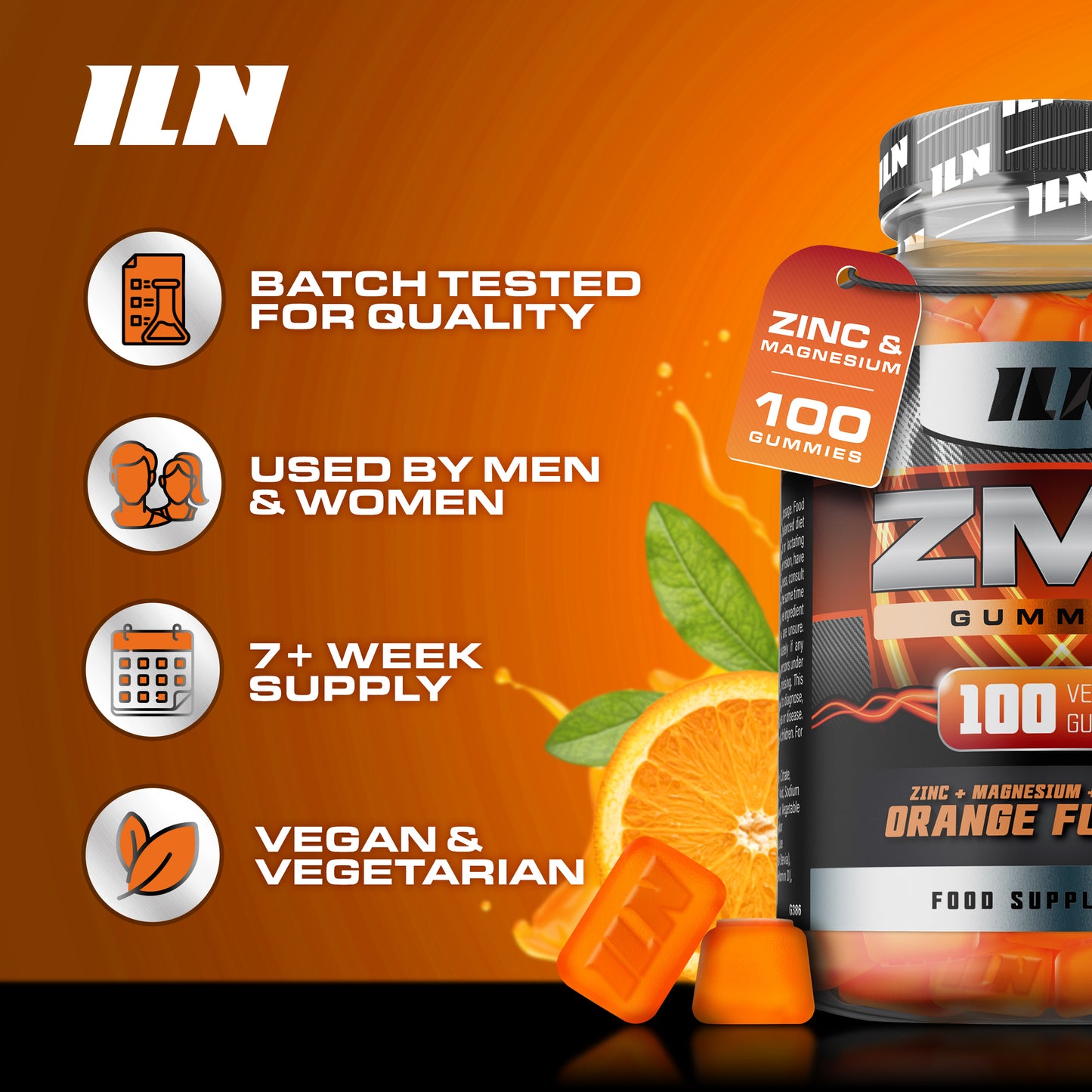 ZM6 - High Strength Zinc and Magnesium - 100 Vegan Gummies