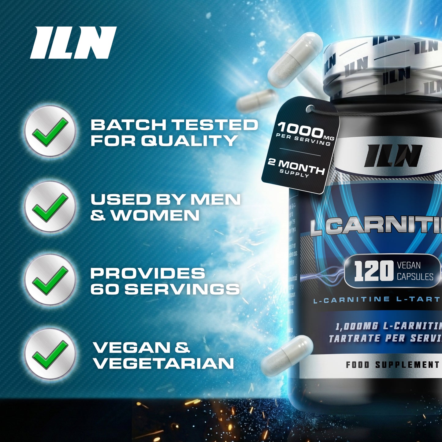 L Carnitine - 120 Capsules