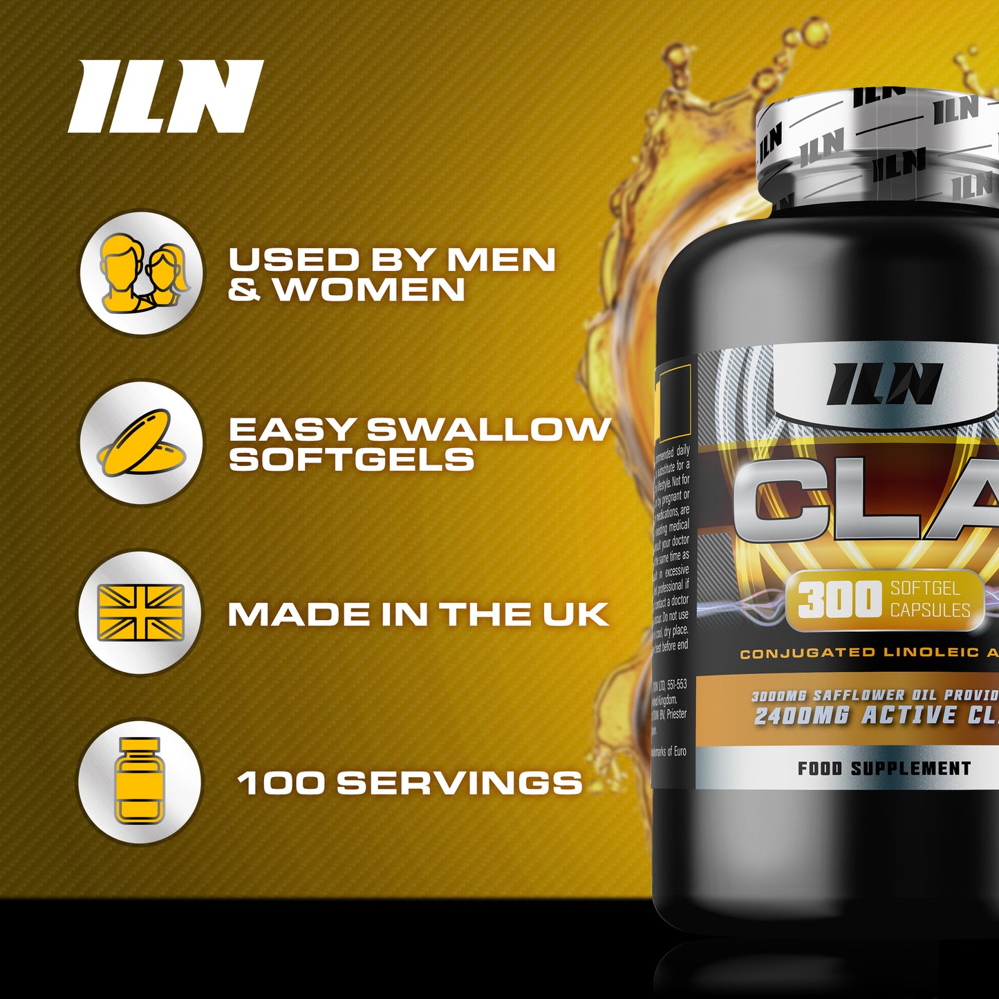 CLA Supplement High Strength - 300 Softgel Capsules