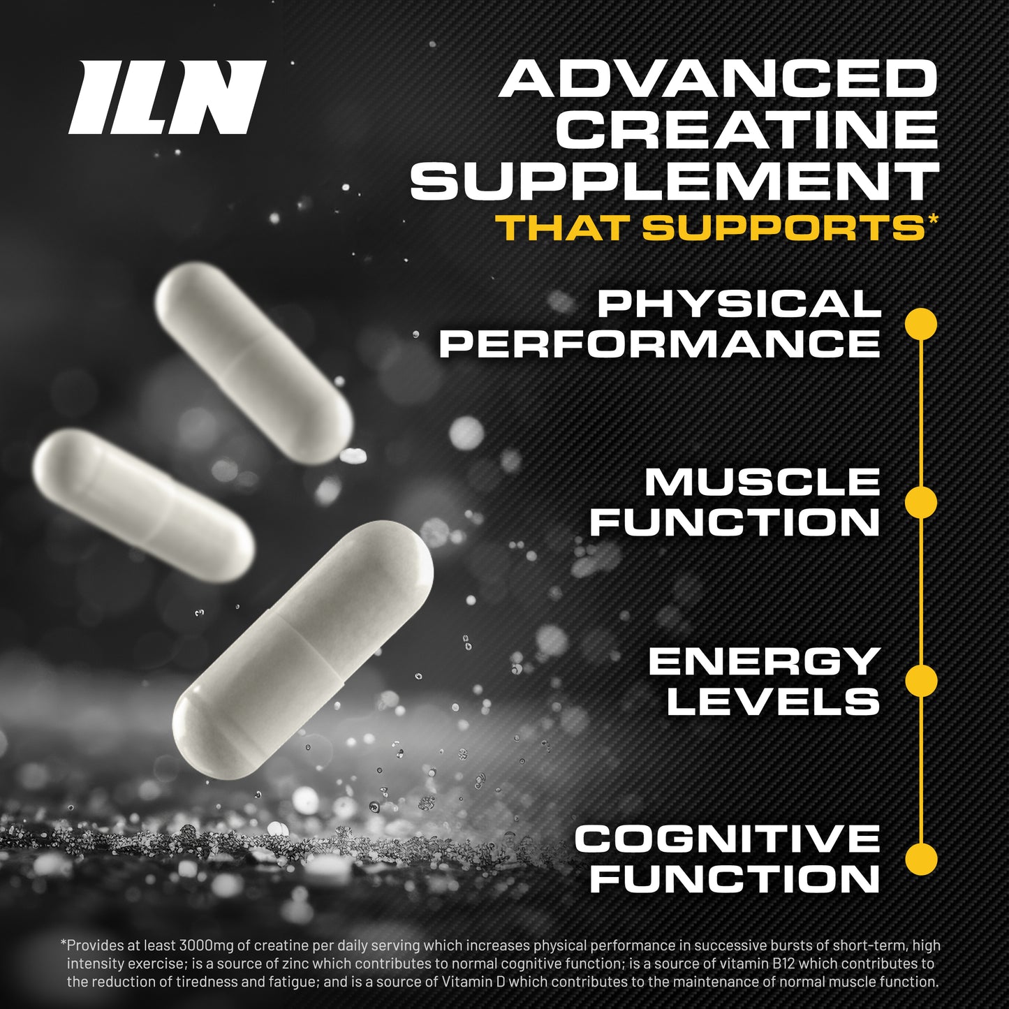 Creatine Monohydrate - 500 Vegan Capsules