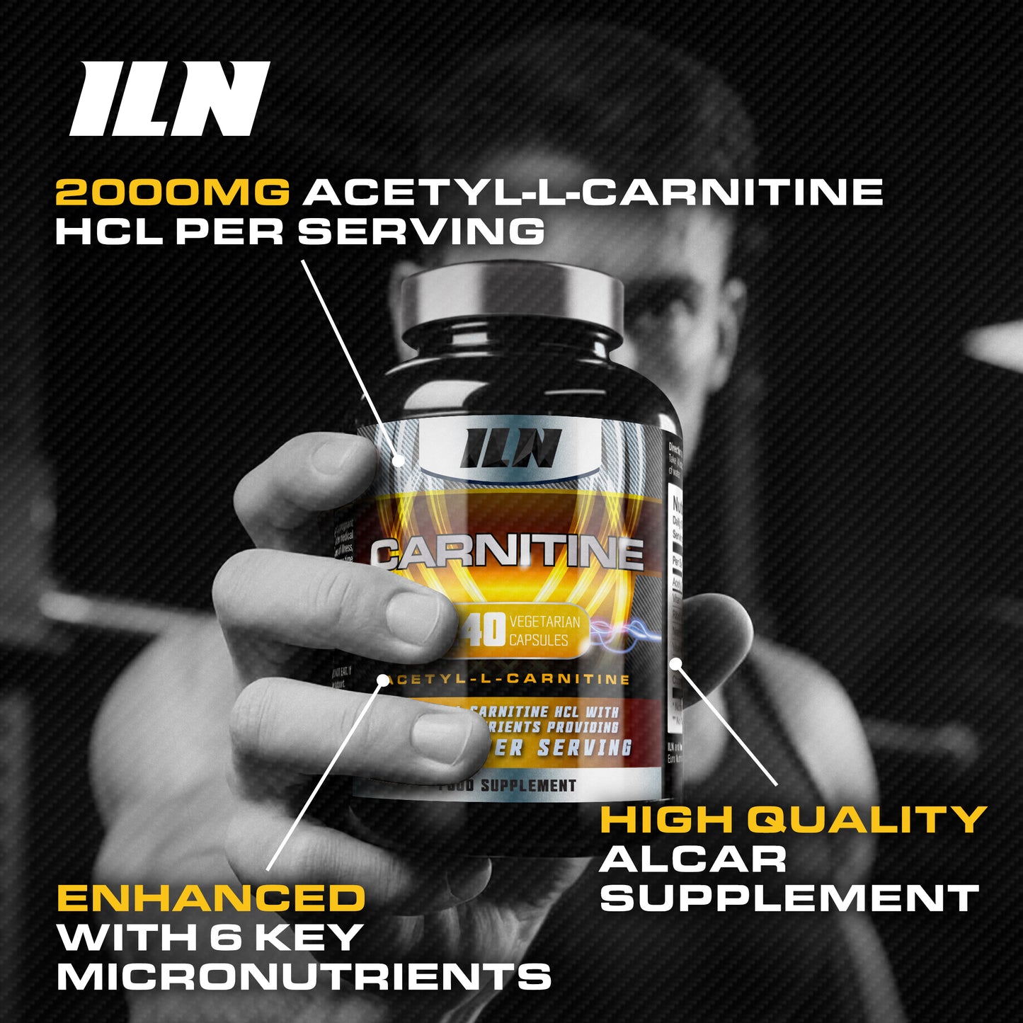 Carnitine (Acetyl-L-Carnitine) - 240 Capsules