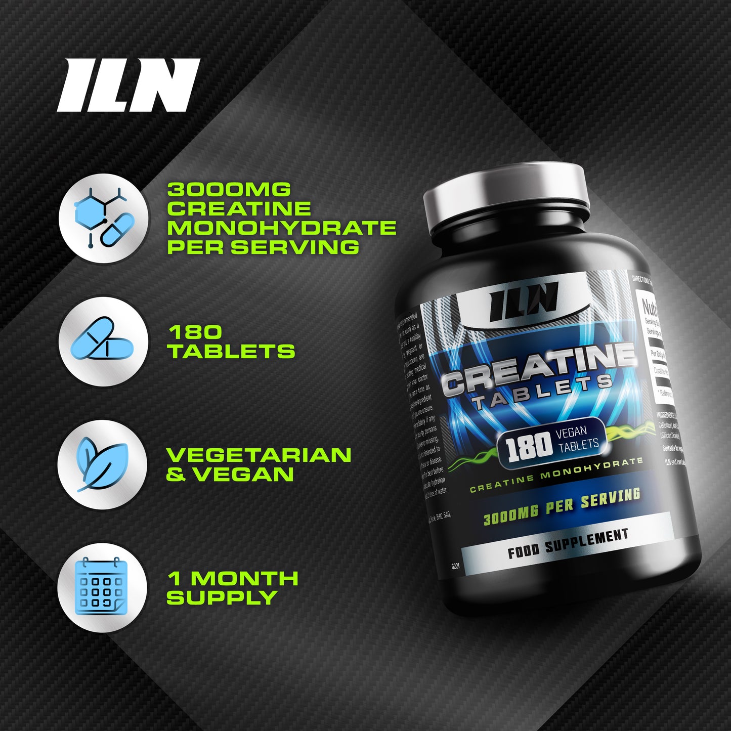 Creatine (180 Tablets)