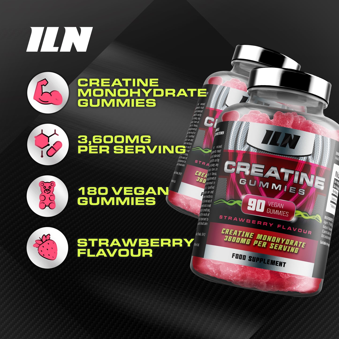 Creatine Gummies High Strength (2 Pack)