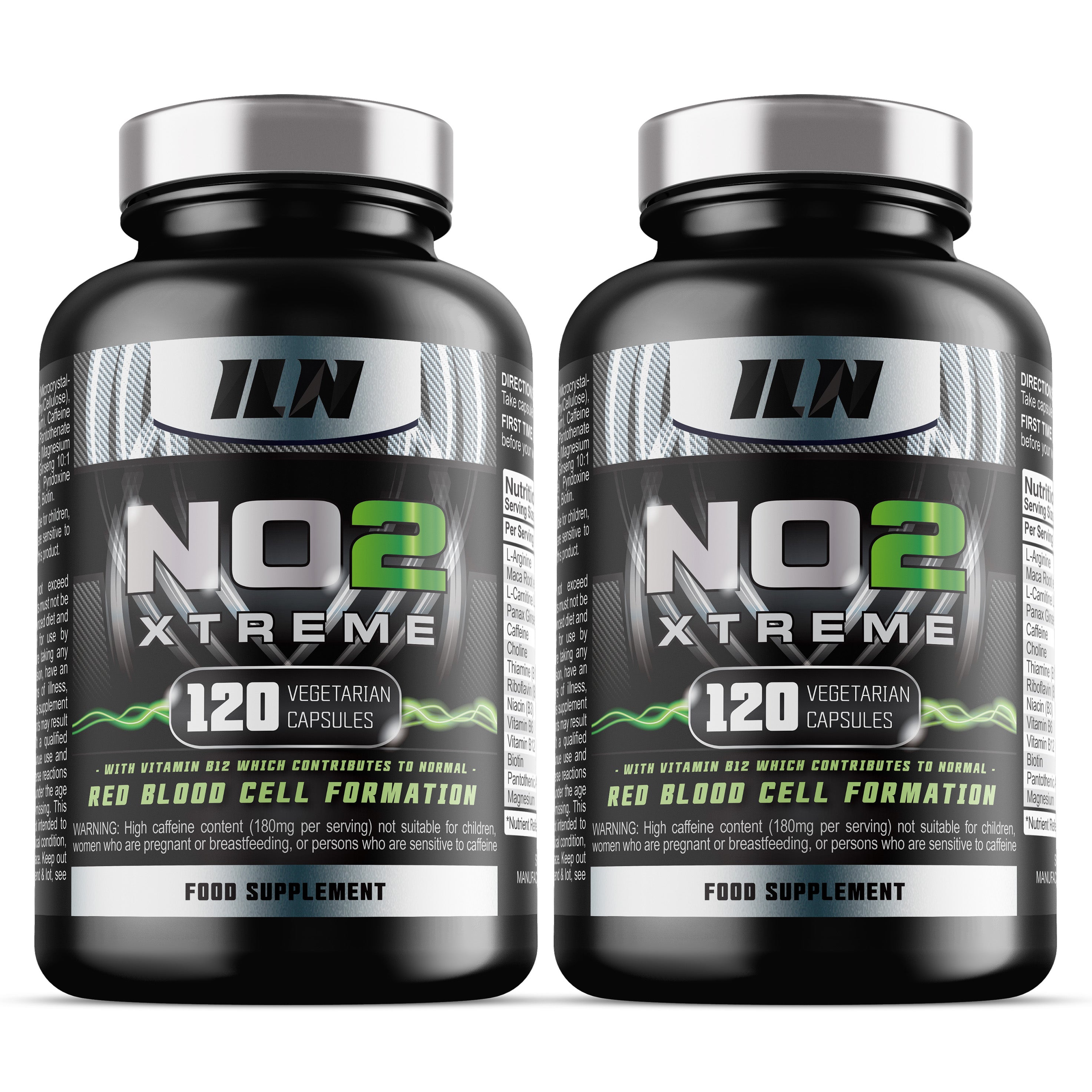 NO2 Xtreme - Nitric Oxide Pre Workout Capsules - Official ILN Store ...