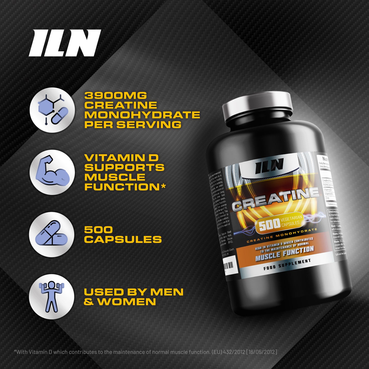 Creatine (500 Capsules)