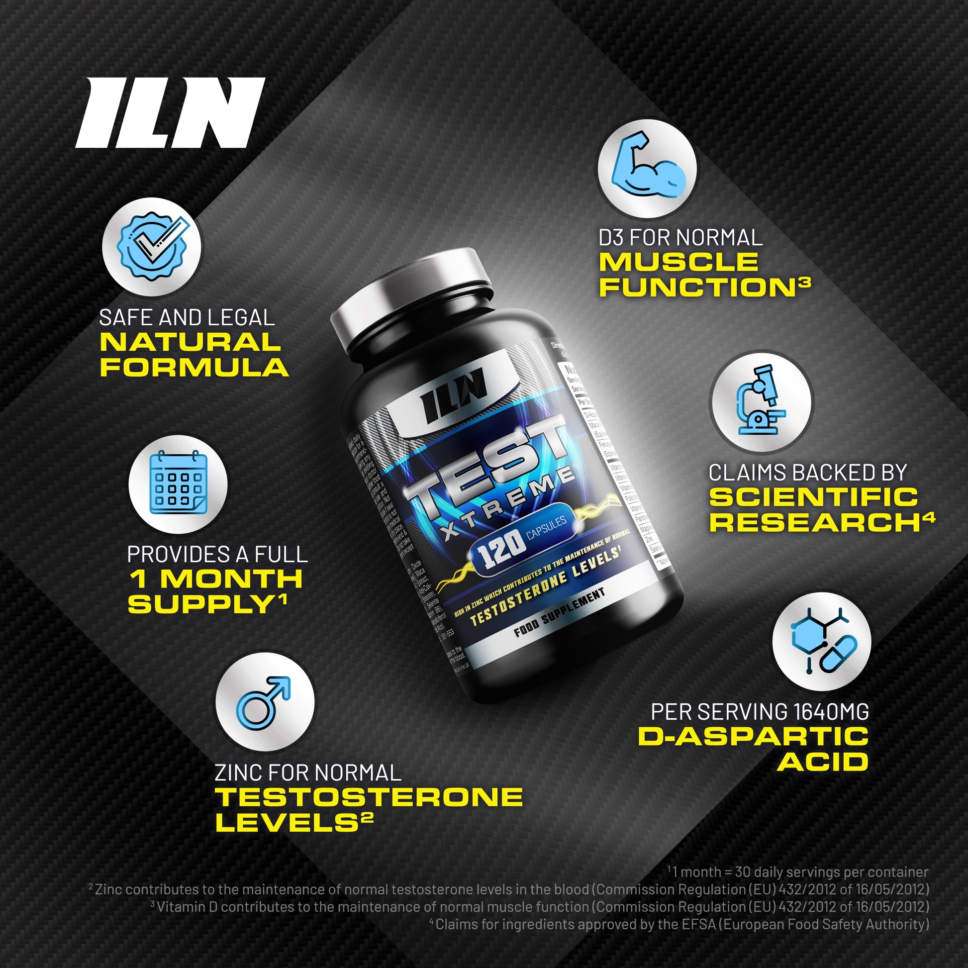 Testosterone Booster For Men - Premium Testosterone Supplements - Test Boosters With Maca