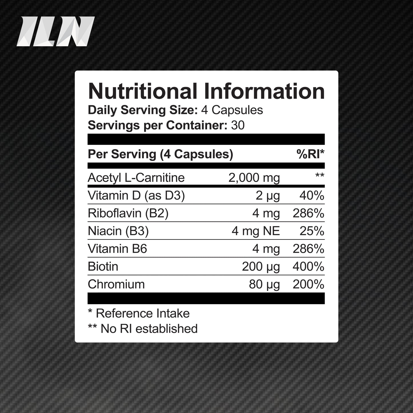 Carnitine (Acetyl-L-Carnitine)